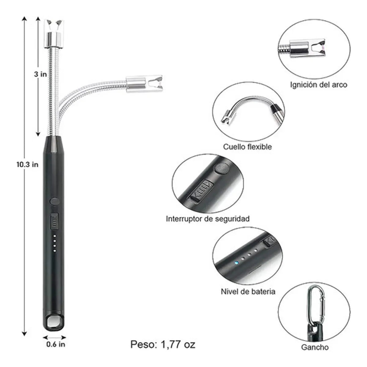 Encendedor Electrico RECARGABLE CON USB